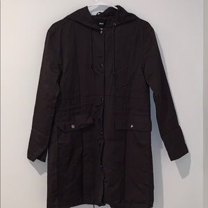 Black rain coat